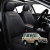 Car Seat Cover for Toyota LandCruiser 70 Double Cab 2014 - Current  - Black-Front Only