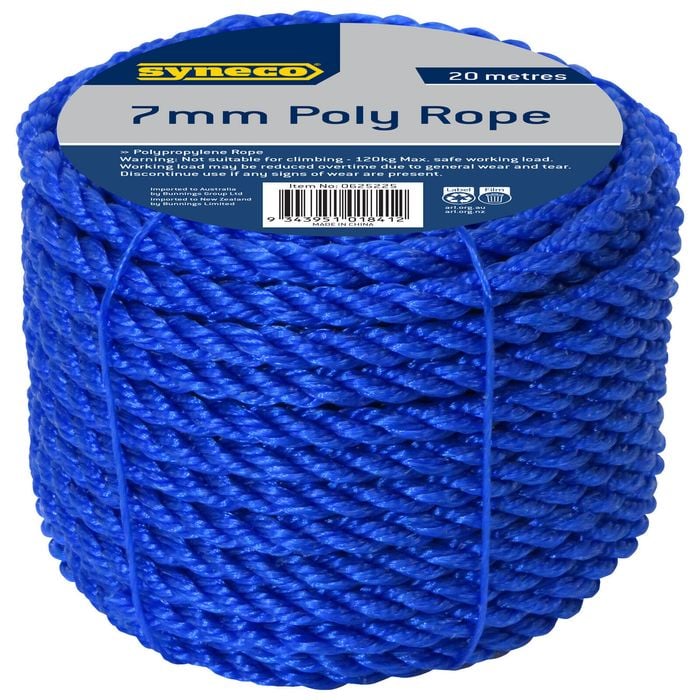 Syneco 7mm x 20m Polypropylene Rope