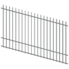 ProtectorAl 1201-2400W x 1500H Palladium Silver Radiator Pool Fence Panel Raked Up to 15º