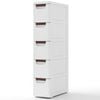 Costway 5-drawer Rolling Tallboy Narrow Storage Cabinet Organizer Unit