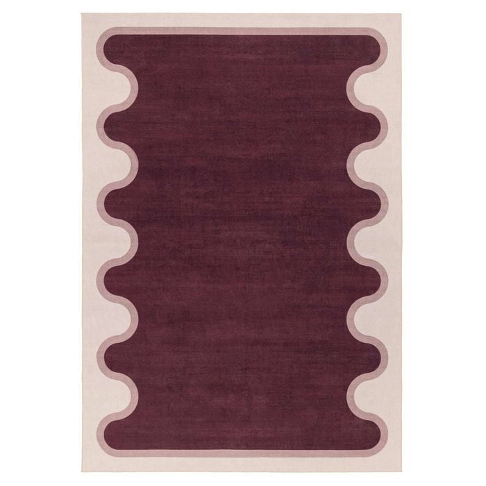 Loopsie-330cm X 240cm-koloa Plum And Beige Washable Rug