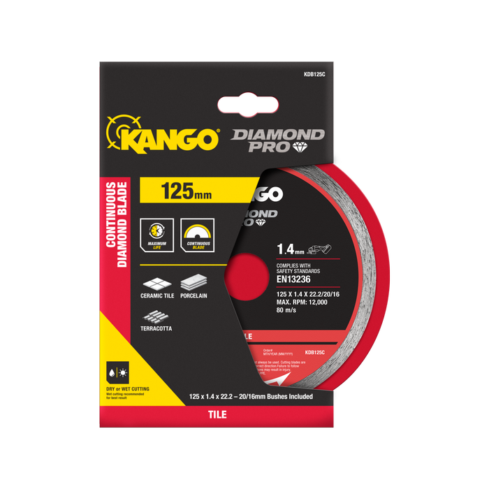Kango 125mm Continuous Diamond Saw Blade