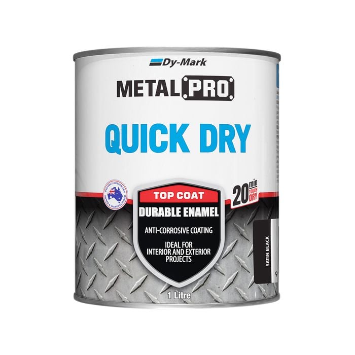 Dy-Mark 1L Black Satin MetalPro Quick Dry