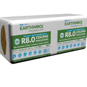 Earthwool R8.0 Ceiling Batt 350 x 620 x 1160 5.0m² - 7 Pack