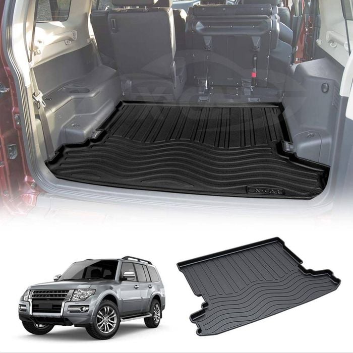 Heavy Duty Cargo Mat Boot Liner for Mitsubishi Pajero 2006-2022 Cargo Trunk Mat Luggage Tray