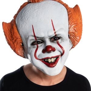 Pennywise IT Vacuform Clown Mask with Hair – Adult, ADULT