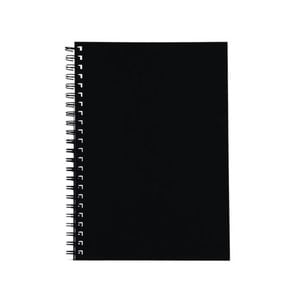 Spirax Hard Cover Twin Wire Notebook A4 (200 pages) (Black)