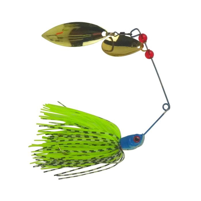 Dekoi 18gm Ls20 Closed Eye Spinnerbait, Lime Green, Qty 2