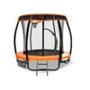 Kahuna Trampoline 8 Ft With Basketball Set And Roof Cover - Orange