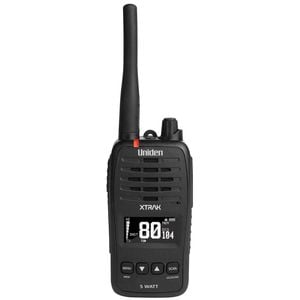 Uniden Xtrak 50 - 5 Watt Waterproof Smart Uhf Handheld Radio With Large Oled Display With Instant Replay Function -black