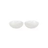 2pc Tempa Bennett Marble Finish Resin Serving Bowl Set 10cm White