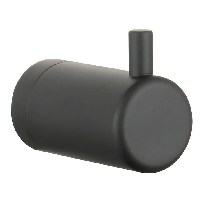 evekare Matte Black Heavy Duty Robe Hook