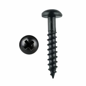 Pinnacle 5 x 40mm Black Round Timber Screw - 20 Pack