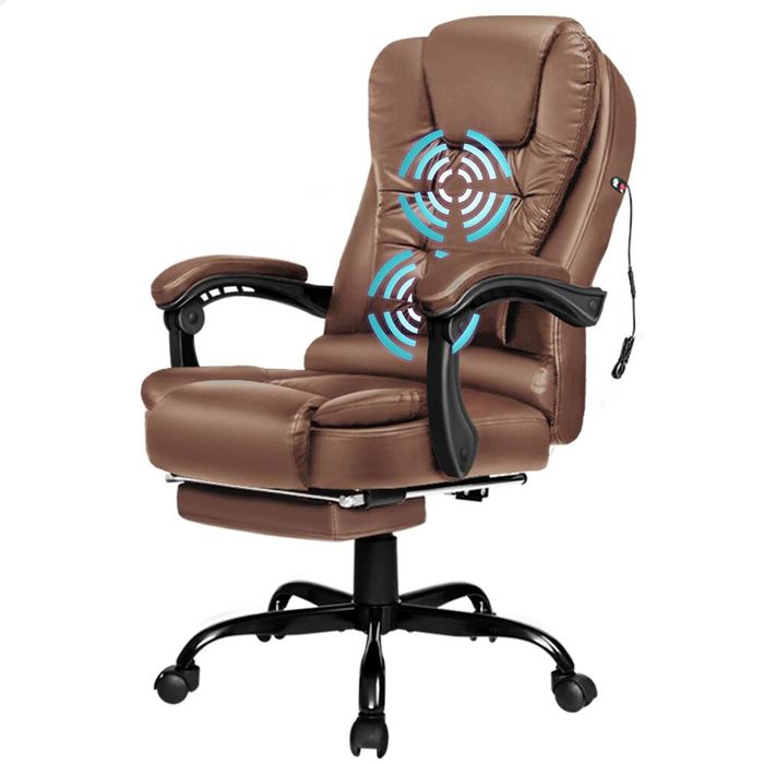 ALFORDSON Office Chair Massage Brown