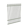 ProtectorAl 0350 - 1200 x 1500 mm Pale Eucalypt Aluminium Pool Fence Panel Spear Top with Mid Rail