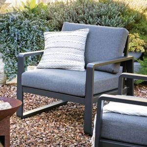 Mimosa Charcoal Aluminium Cordoba 1 Seater