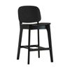 Modern Furniture Cora Bentwood Counter Stool Black 44.5x53x89.5cm