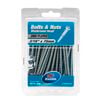 Zenith 3/16" x 75mm Zinc Plated Mushroom Head Bolt And Nut - 25 Pack