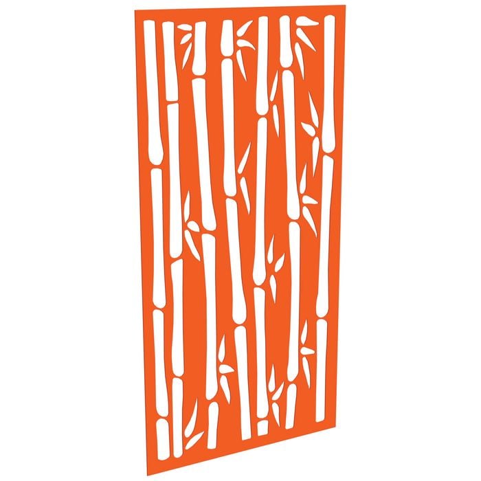 ProtectorAl 300-1200w x 1201-2400h Orange/Gloss White Bamboo Unframed Composite Deco Panel