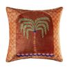 Kas Australia Casablanca Cushion Cotton Viscose Clay 50x50cm