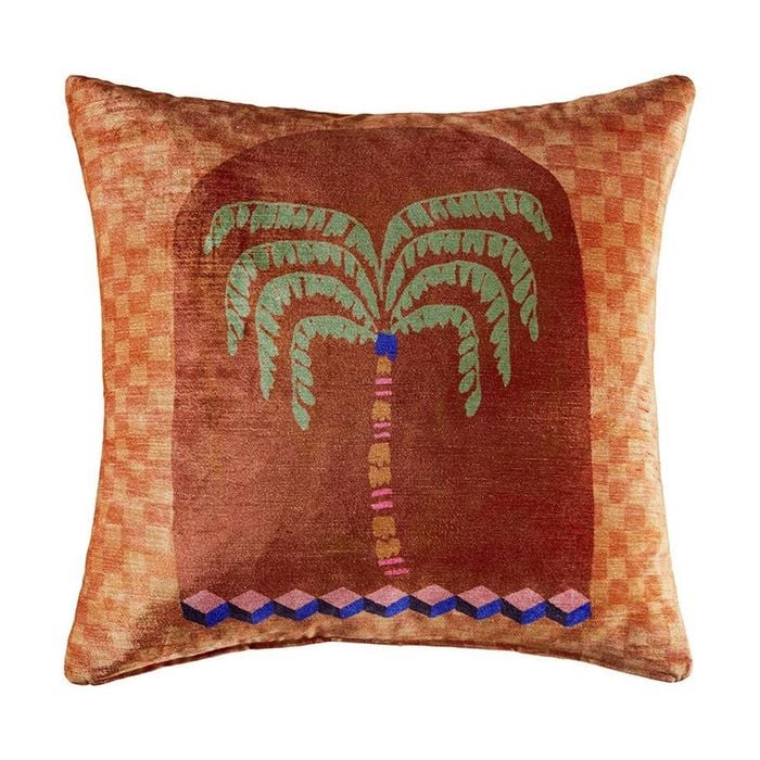 Kas Australia Casablanca Cushion Cotton Viscose Clay 50x50cm