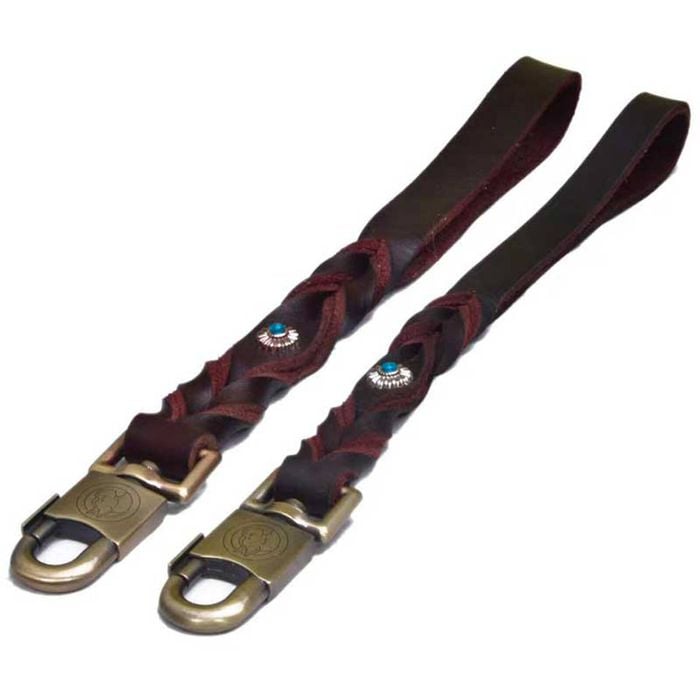 CottonMore Top Quality Genuine Real Leather Dog Short Leash Lead 2.5cm x 42cm