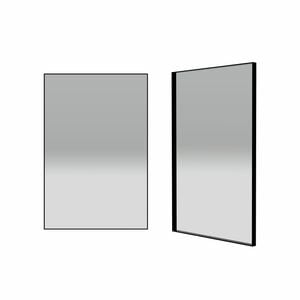 Forme 600mm Black Rectangle Framed Mirror
