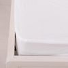 CottonMore 100% cotton White Waffle Fitted Sheet - Double
