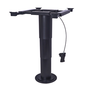 Table Pedestal Telescopic Leg 355-730mm Aluminum Alloy 360 Degree Turntable