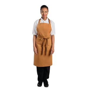 Southside Bib Apron Tan 700x1000mm Hospitality Kitchen Workwear