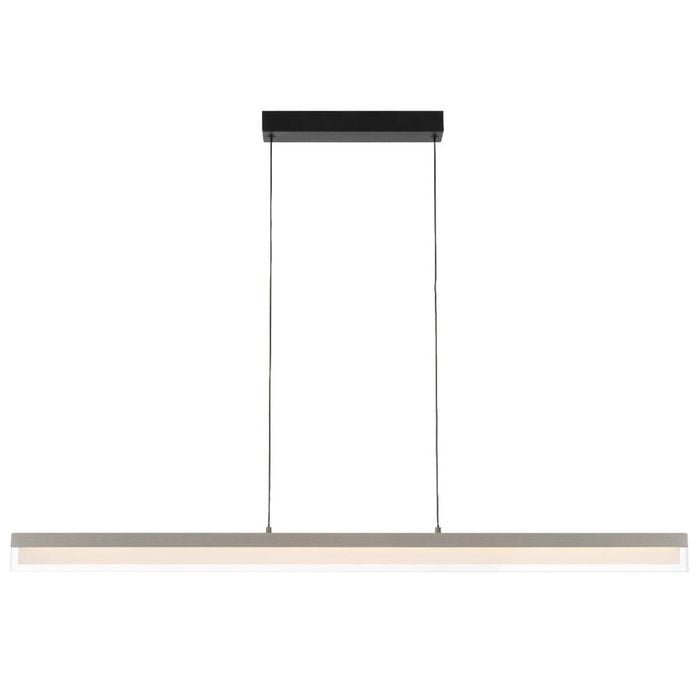 Telbix Salas Contemporary Pendant Hanging Lamp Light Aluminium Acrylic Pearl Grey Brushed
