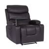 La Bella Brown 8-Point Electric Massage Recliner Chair - PU Leather Lounge Sofa Armchair HARLOW