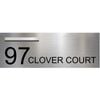 Numero Stainless Steel Custom Letterbox & House Sign Laser Cut - Large