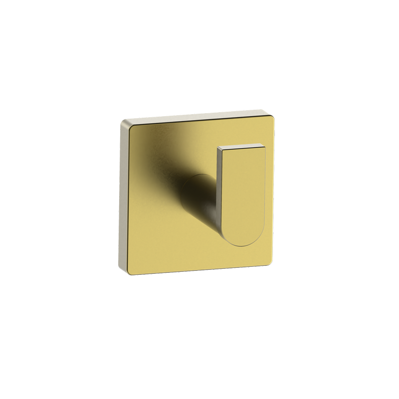 Rococo Single Robe Hook Brushed Brass