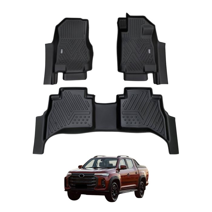 AUSGO Car Floor Mats for LDV T60 Auto Transmission 2022-Onwards All-Weather Floor Liners