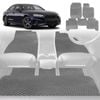 6D Diamond Car Floor Mats for Audi A4 S4 RS4 2016-Current-Full Set-Grey-Outback GT