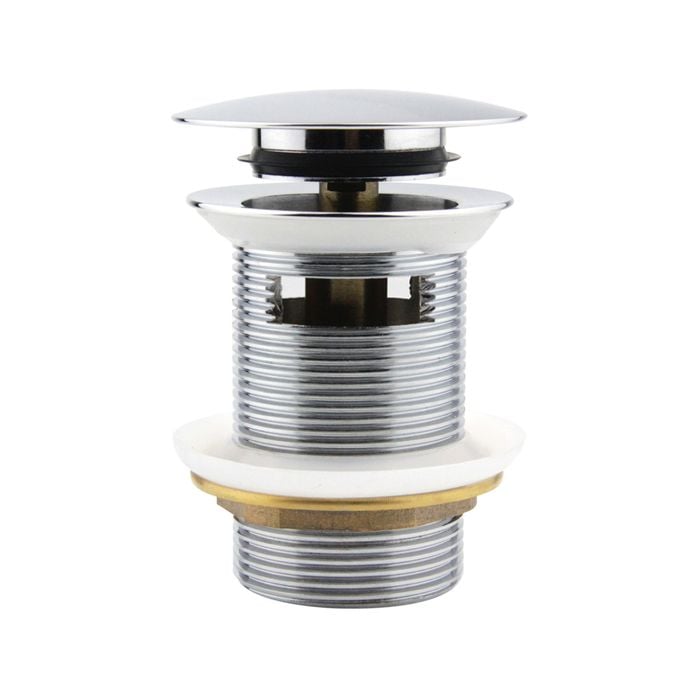 Brasshards 40mm 1 1/2" Chrome Dome Style Overflow Pop Up Waste