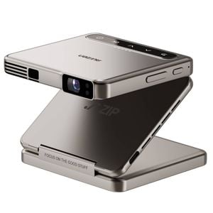 Aurzen Zip Tri-fold Portable Projector Gold