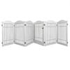 Pawz 6-Panel Indoor/Outdoor Pet Playpen with Door White