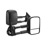 Pair Extendable Towing Mirrors for Gen1 Mitsubishi Triton MQ/MR 2015 - ON Black