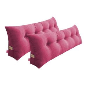 SOGA 2x 150cm Crabapple Red Wedge Pillows