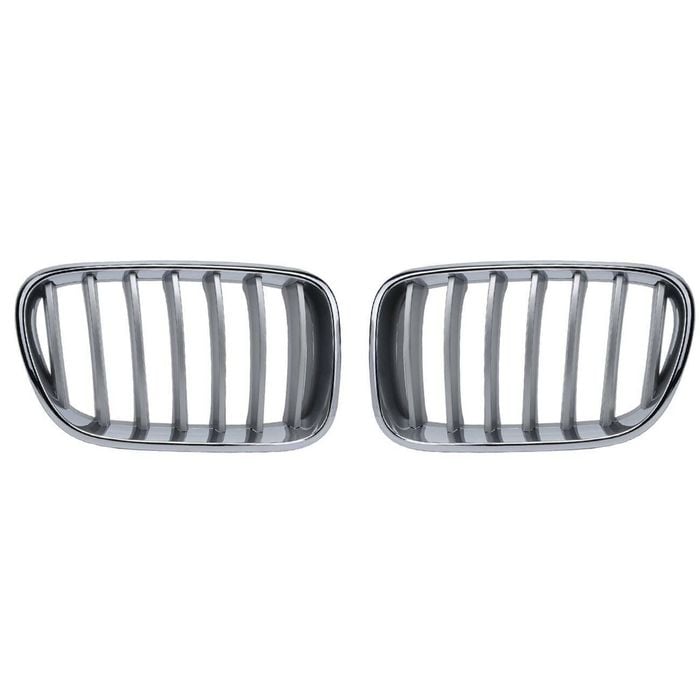 Topaz 2pcs Front L+ R Kidney Grille Kit For Bmw F25 X3 Xdrive 20i 20d 28i 30d