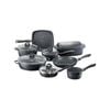 Stone 10 Piece Cast Aluminium Cookware Set With Egg Poacher Baccarat