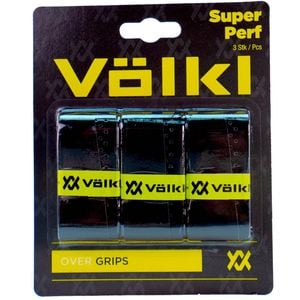 Volkl Super Perf Over Grip Overgrip Tennis Squash Badminton 3 Pack Black