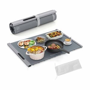 Costway Food Warming Mat Silicone Food Warmer Electric Grey