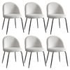 6x Dining Chairs White