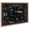 Vevor 116.8x88.9x1.8cm Rustic Wood Framed Chalkboard Black Wall Hanging Magnetic Wedding Sign