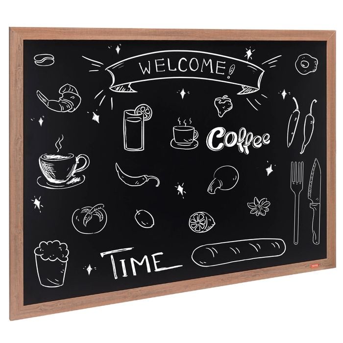 Vevor 116.8x88.9x1.8cm Rustic Wood Framed Chalkboard Black Wall Hanging Magnetic Wedding Sign