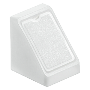 Hafele 18mm White Plastic Universal Corner Connector Mini -  8 Pack