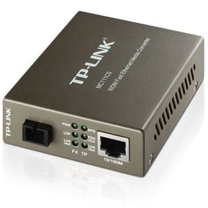 TP-Link MC111CS 10/100Mbps SC WDM Media Converter Monomode Simplex 10/100Base-TX, 100Base-FX standards Link